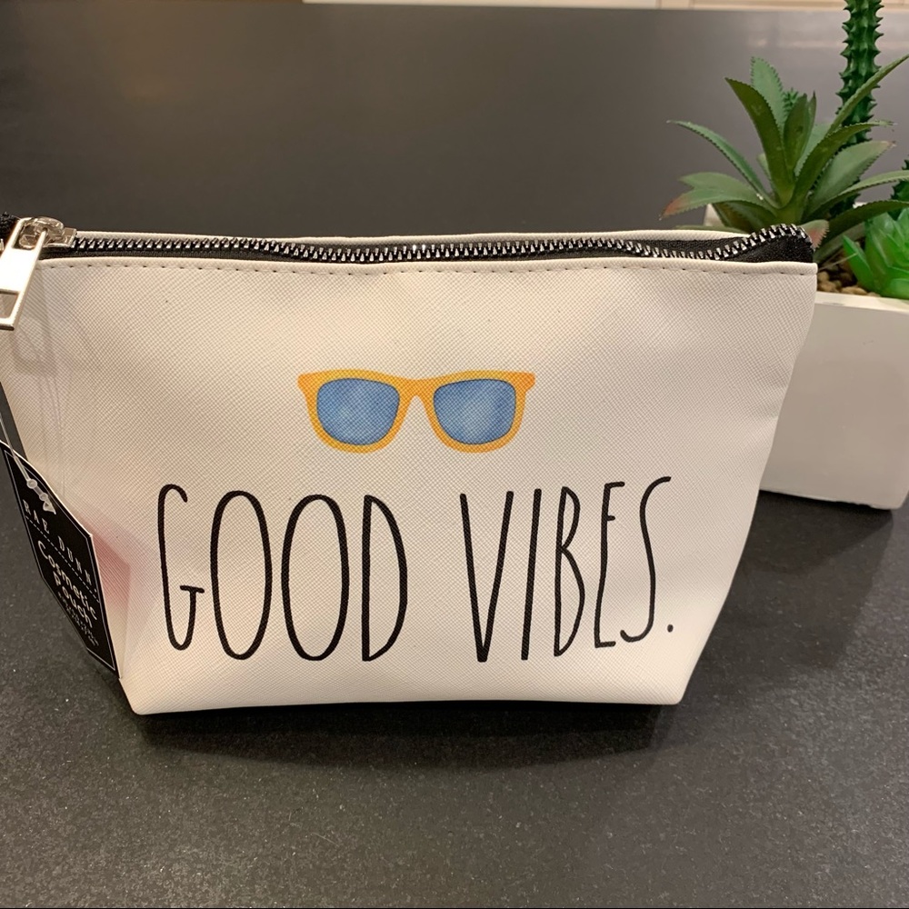 RAE DUNN 🕶 Good Vibes Cosmetic Bag